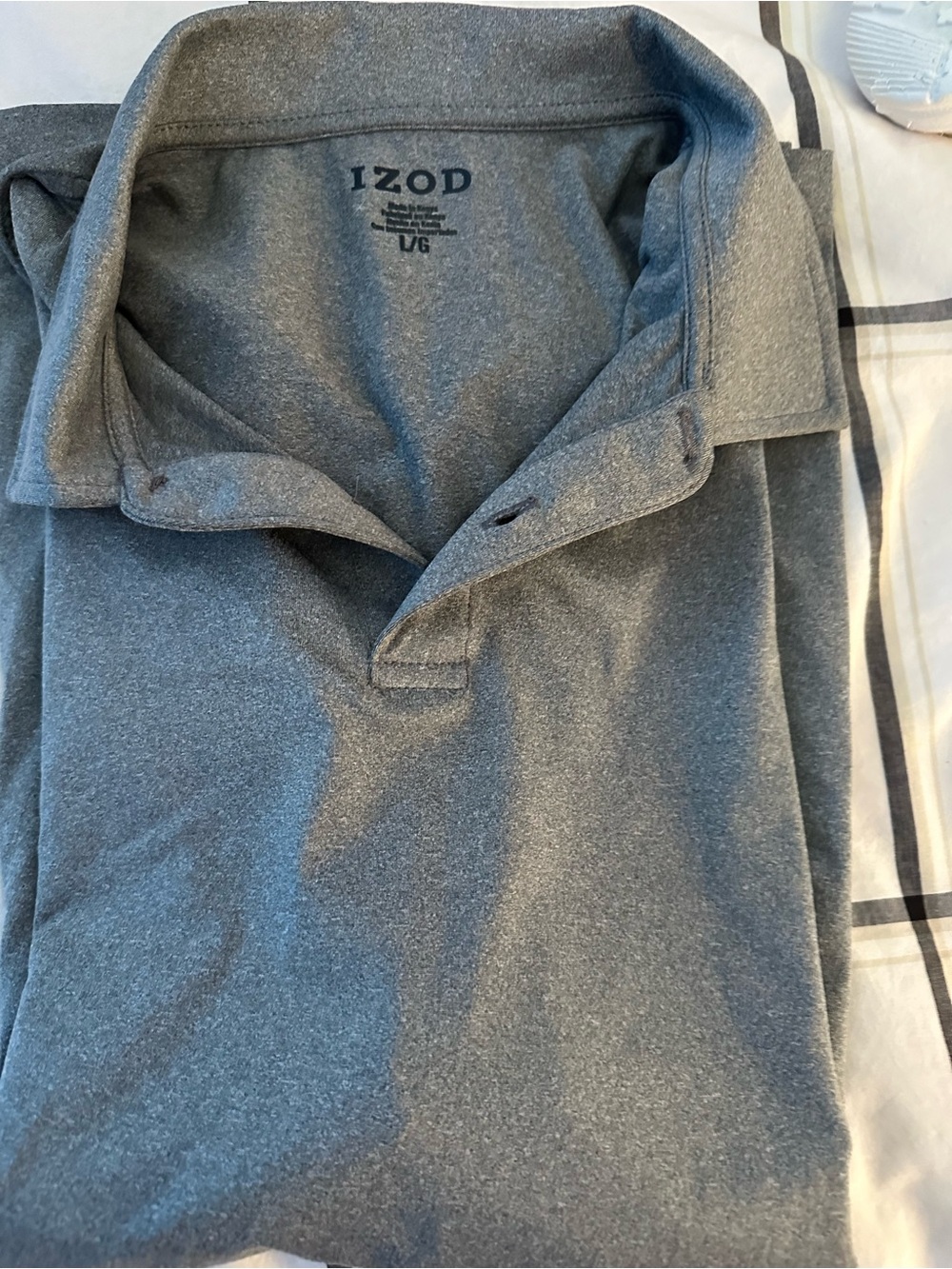 Izod Heather Gray Polo Shirt